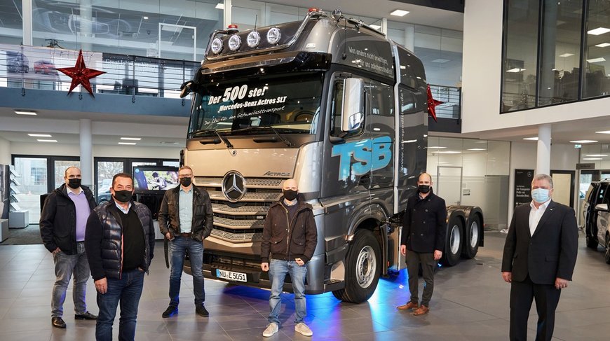 Anniversary: 500th Mercedes-Benz Actros SLT with wear-free Turbo Retarder Clutch from Voith has been delivered
